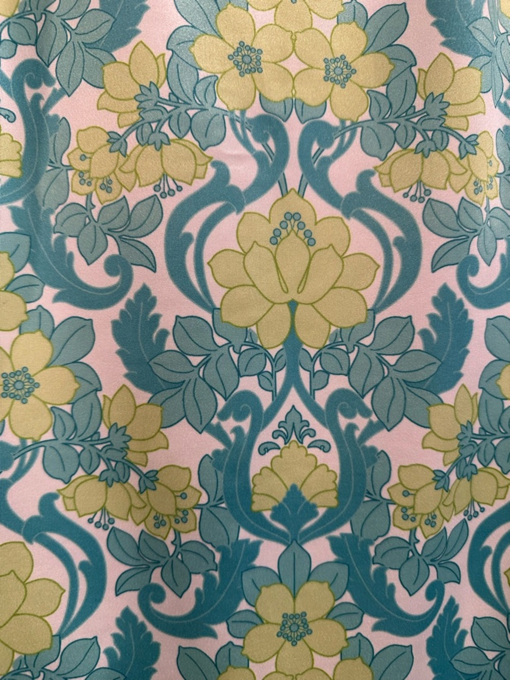 Jean-Pierre Klifa Paris Bridgit Shift Dress Wallpaper Floral Lime Green LargeNWT - Picture 8 of 14